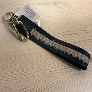 Lululemon Never Lost Keychain Green and Gold